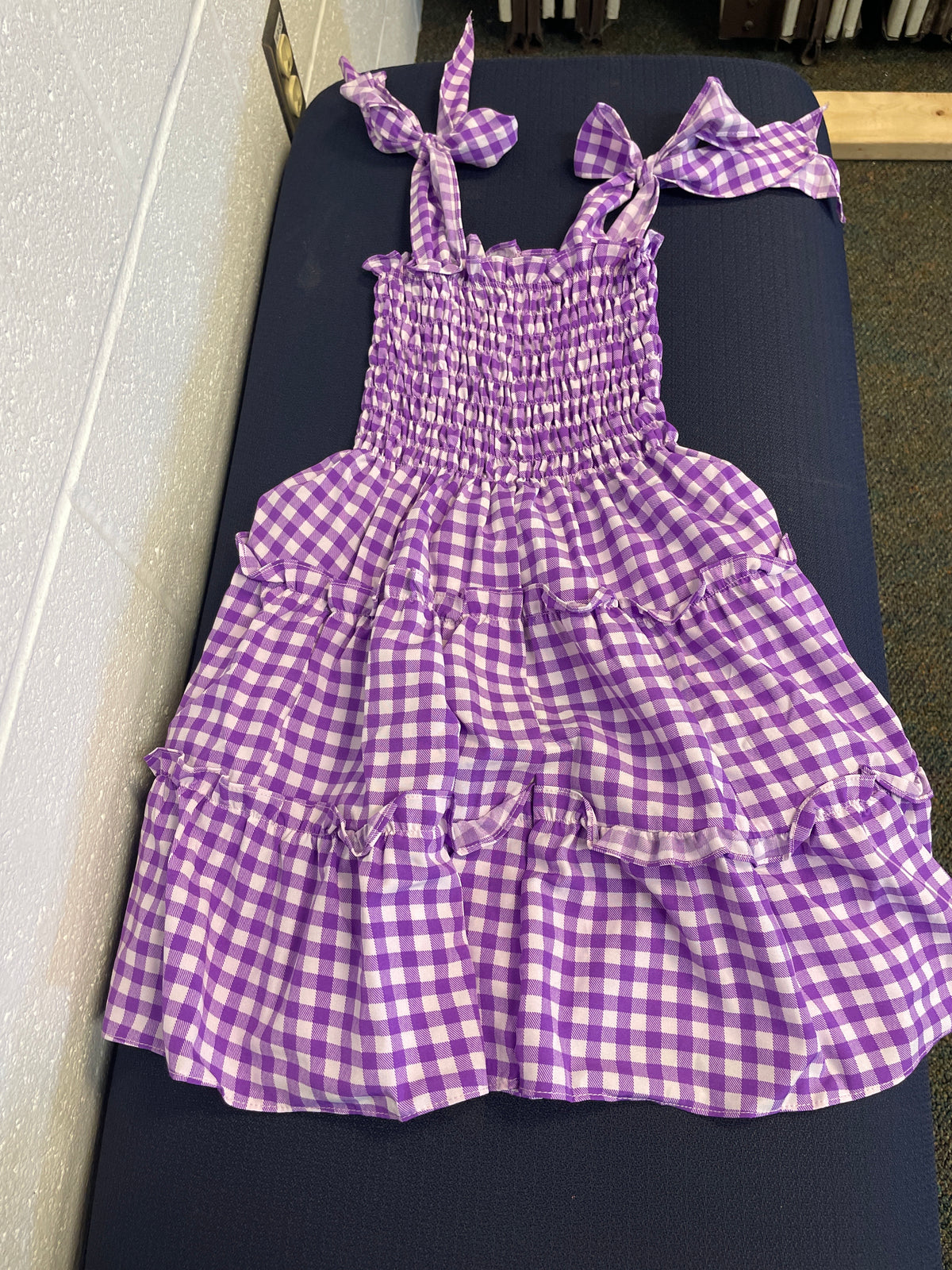 1541-Girl's Tie Strap Dress Chinrada