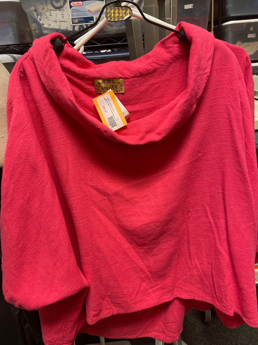 1049-Mock Turtleneck Hi-lo