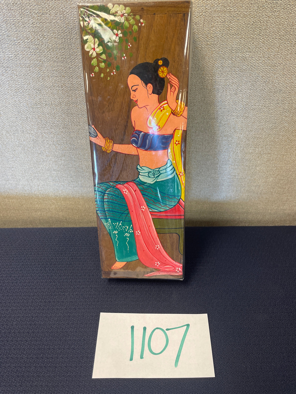 1107-Painted Wooden Box