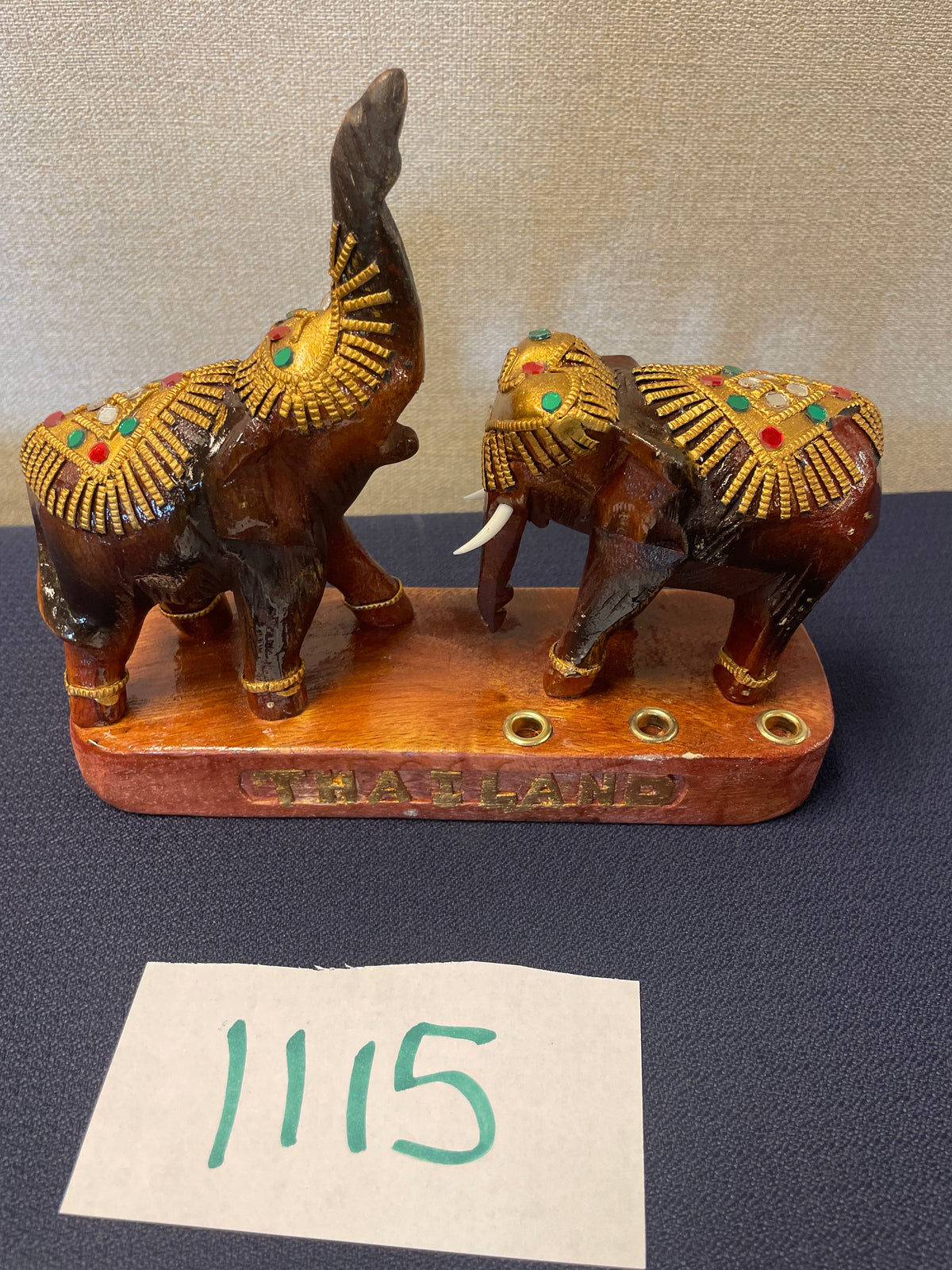 1115-Elephant Desk Top Pen Holder