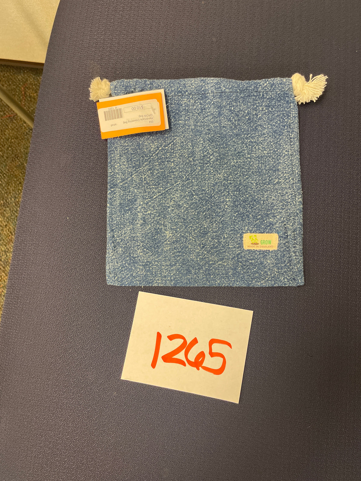 1265-Handmade Drawstring Bag