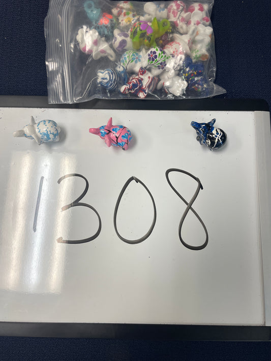 1308-Hand painted elephant sm