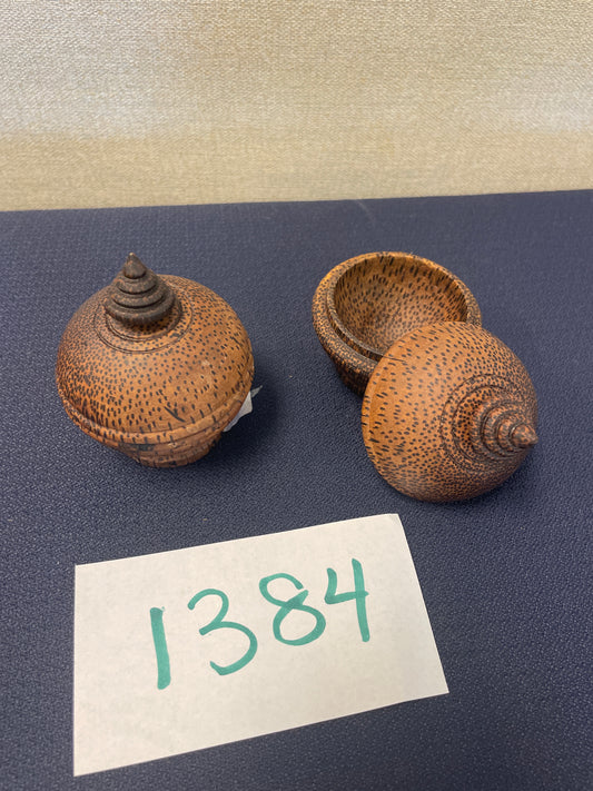 1384-Round Wooden Box
