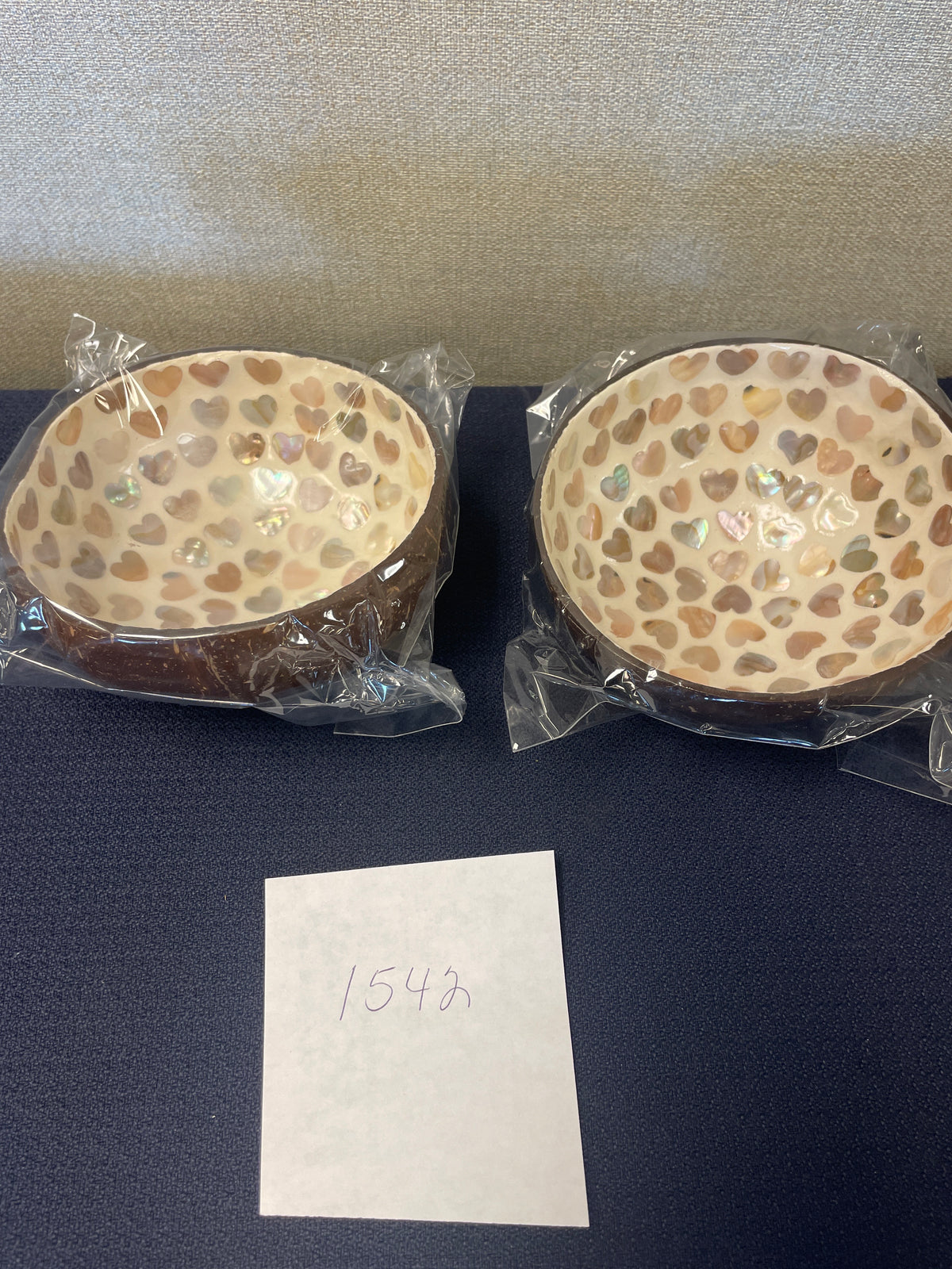 1542-Coconut Bowl with Inlay