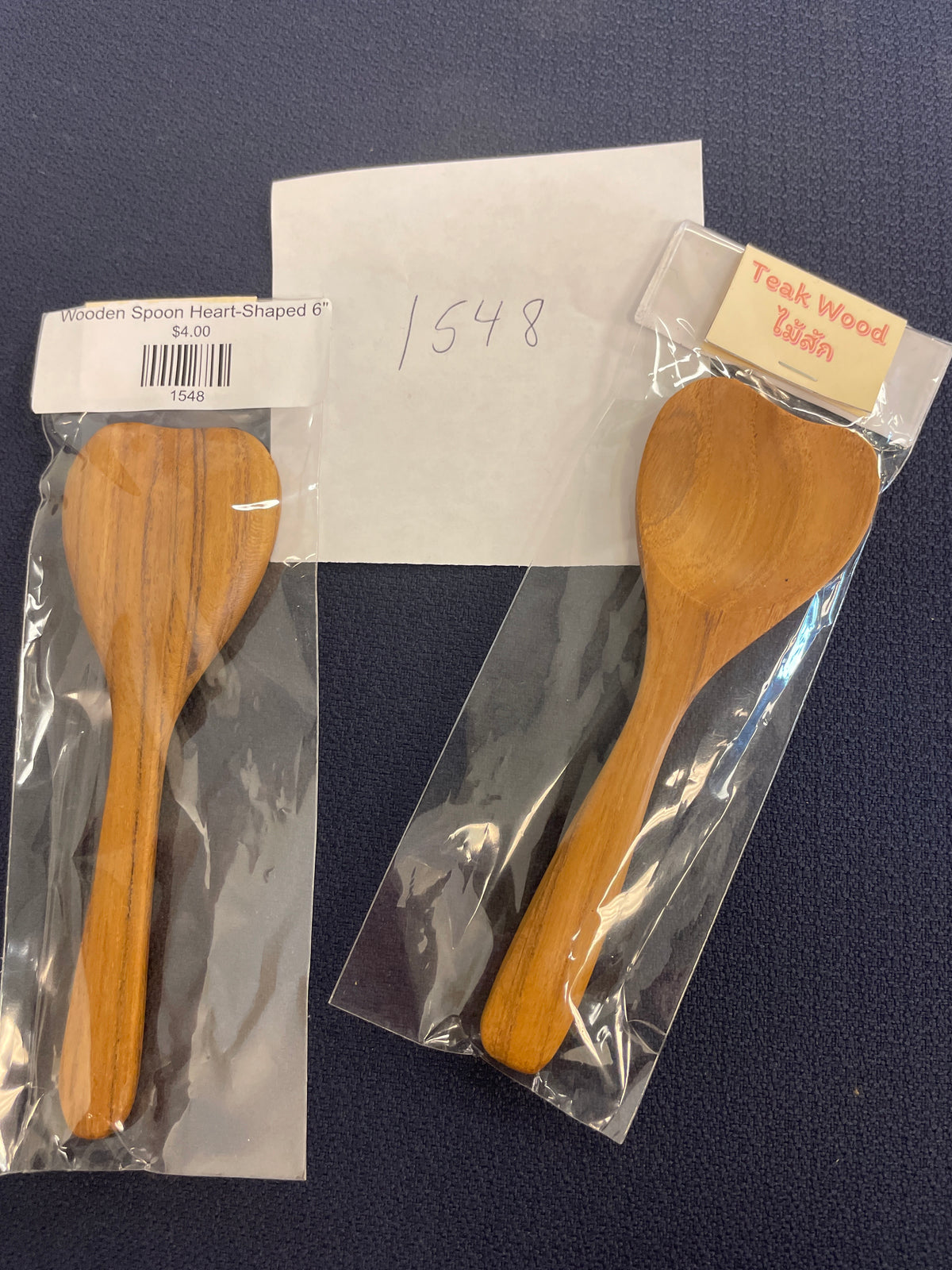 1548-Wooden Spoon Heart-Shaped 6"