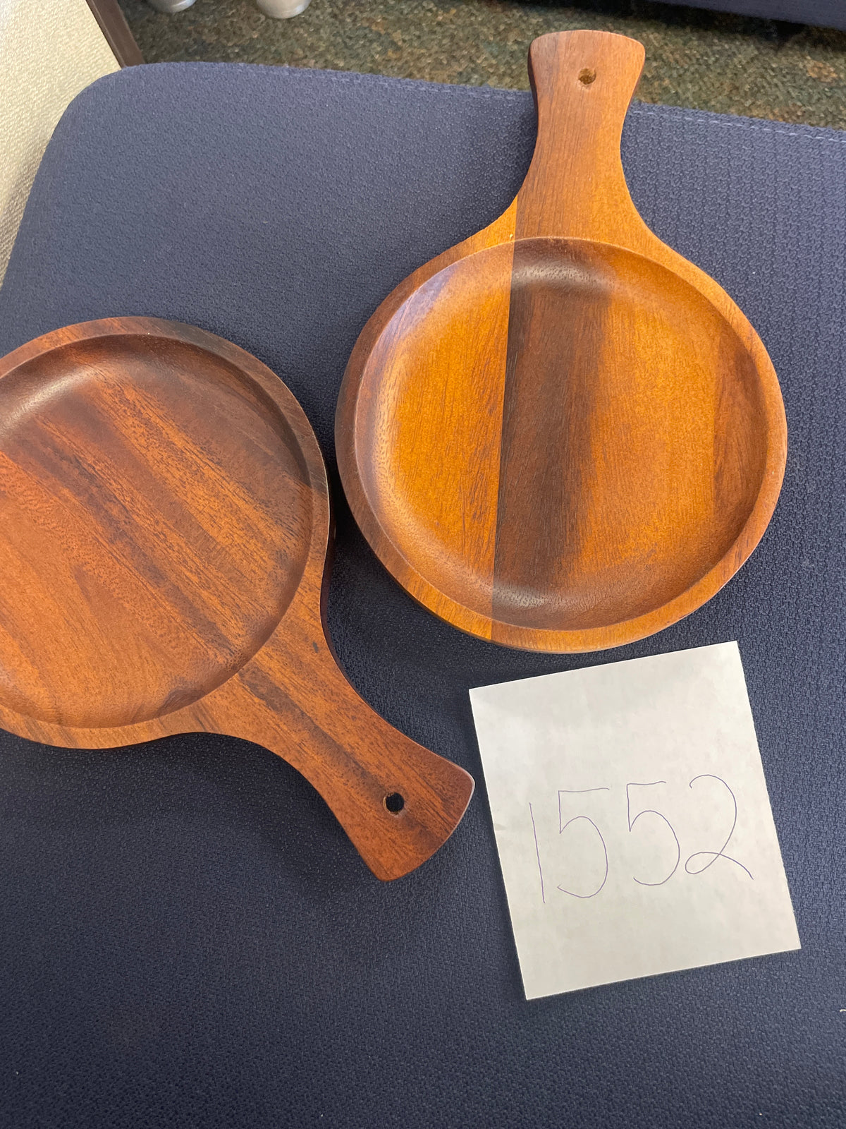1552-Wooden Pan with Handle 6x9