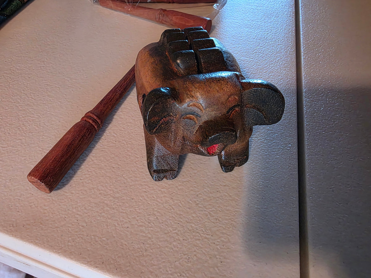 548-Akha Wooden Pig