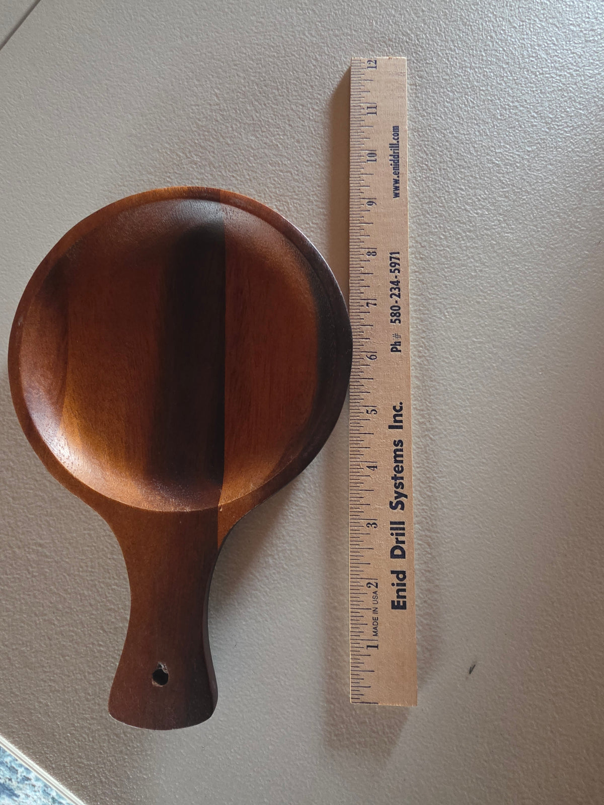 1552-Wooden Pan with Handle 6x9