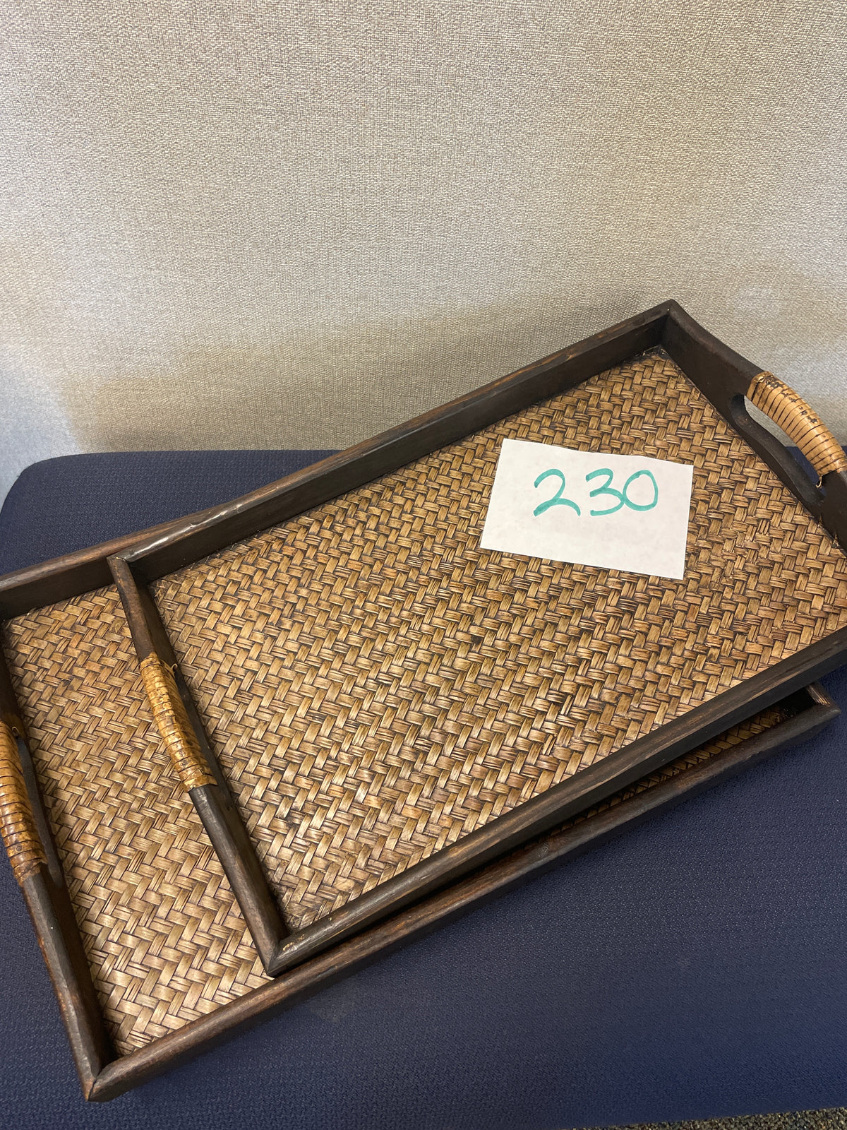 230-Serving Trays Rectangle Set of 3