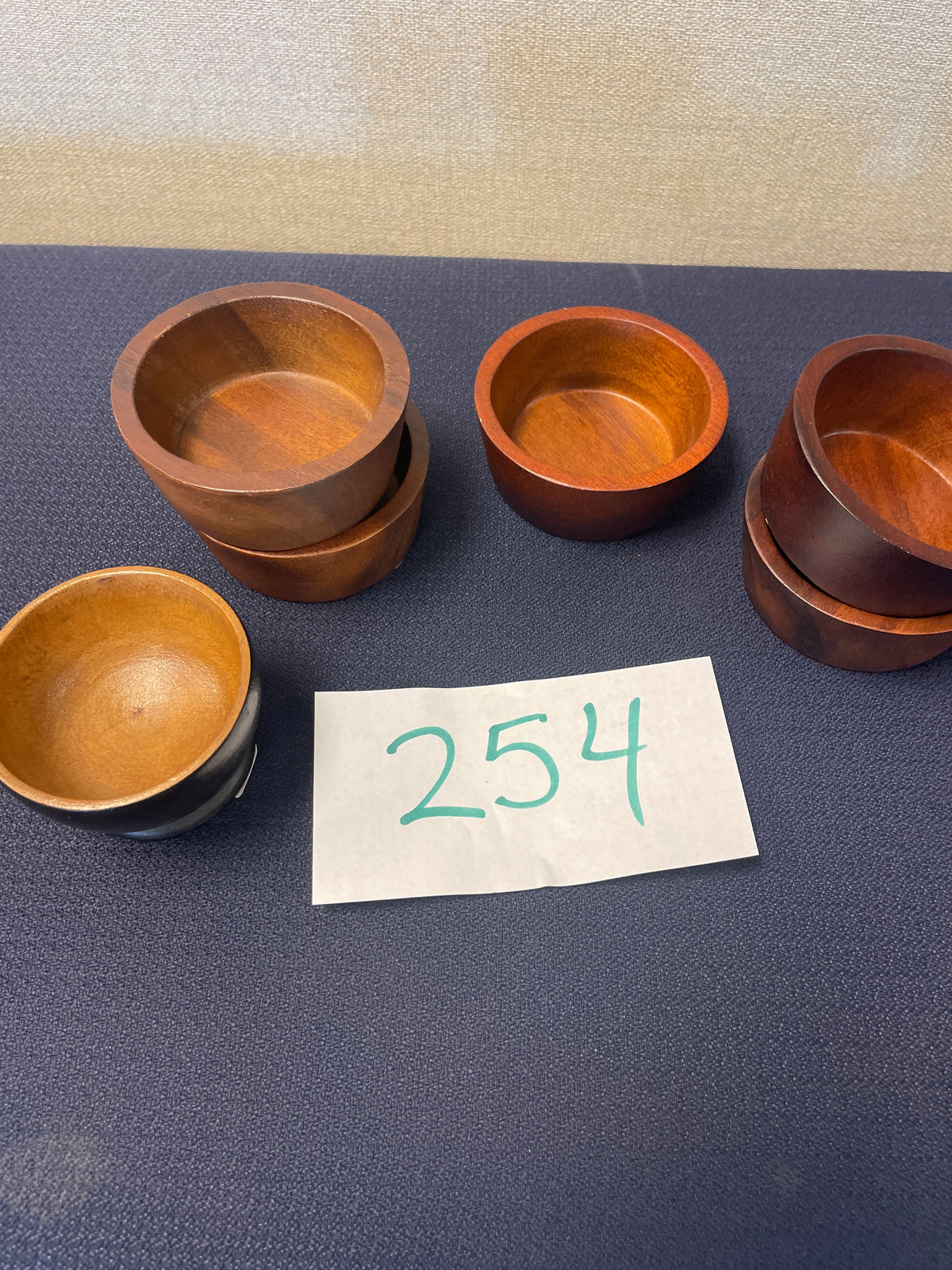 254-Mini Wooden Bowl- 3"- 4"