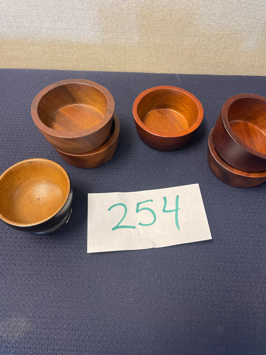 254-Mini Wooden Bowl- 3"- 4"