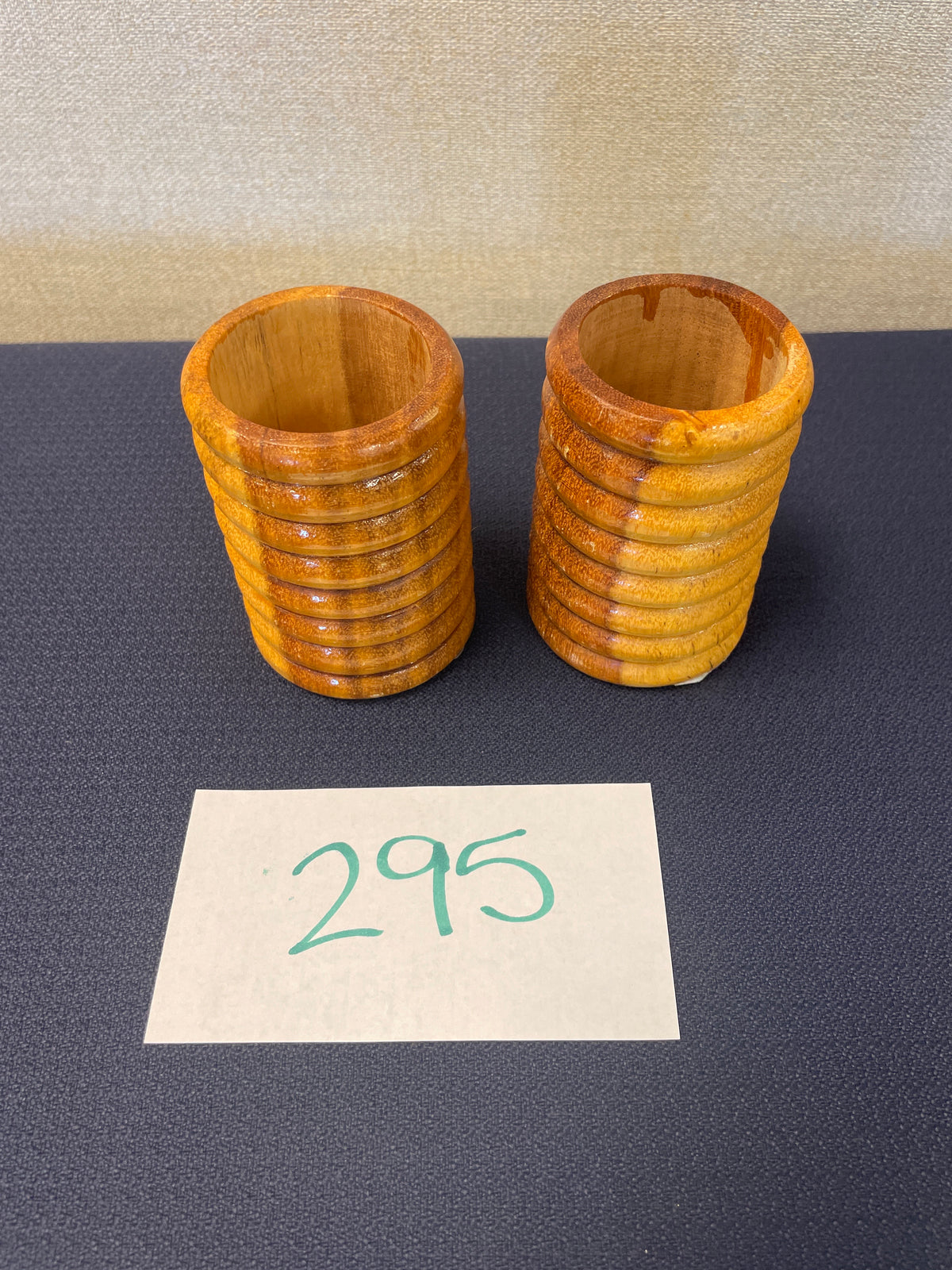 295-Wooden Mug/Pencil Holder