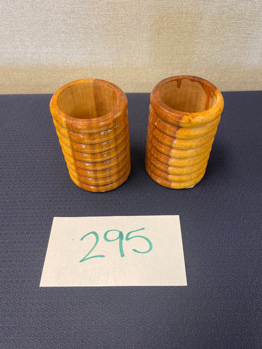 295-Wooden Mug/Pencil Holder