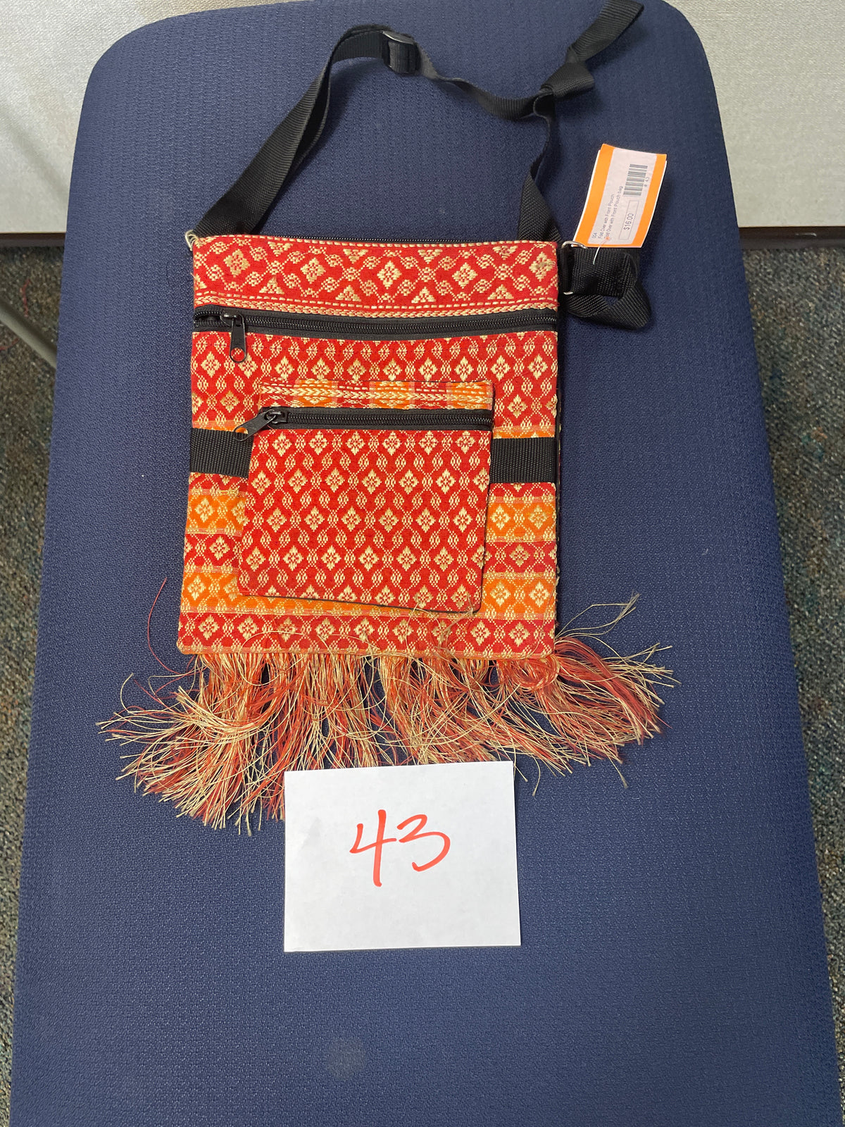 00043-Fold Over Bag with Front Pouch