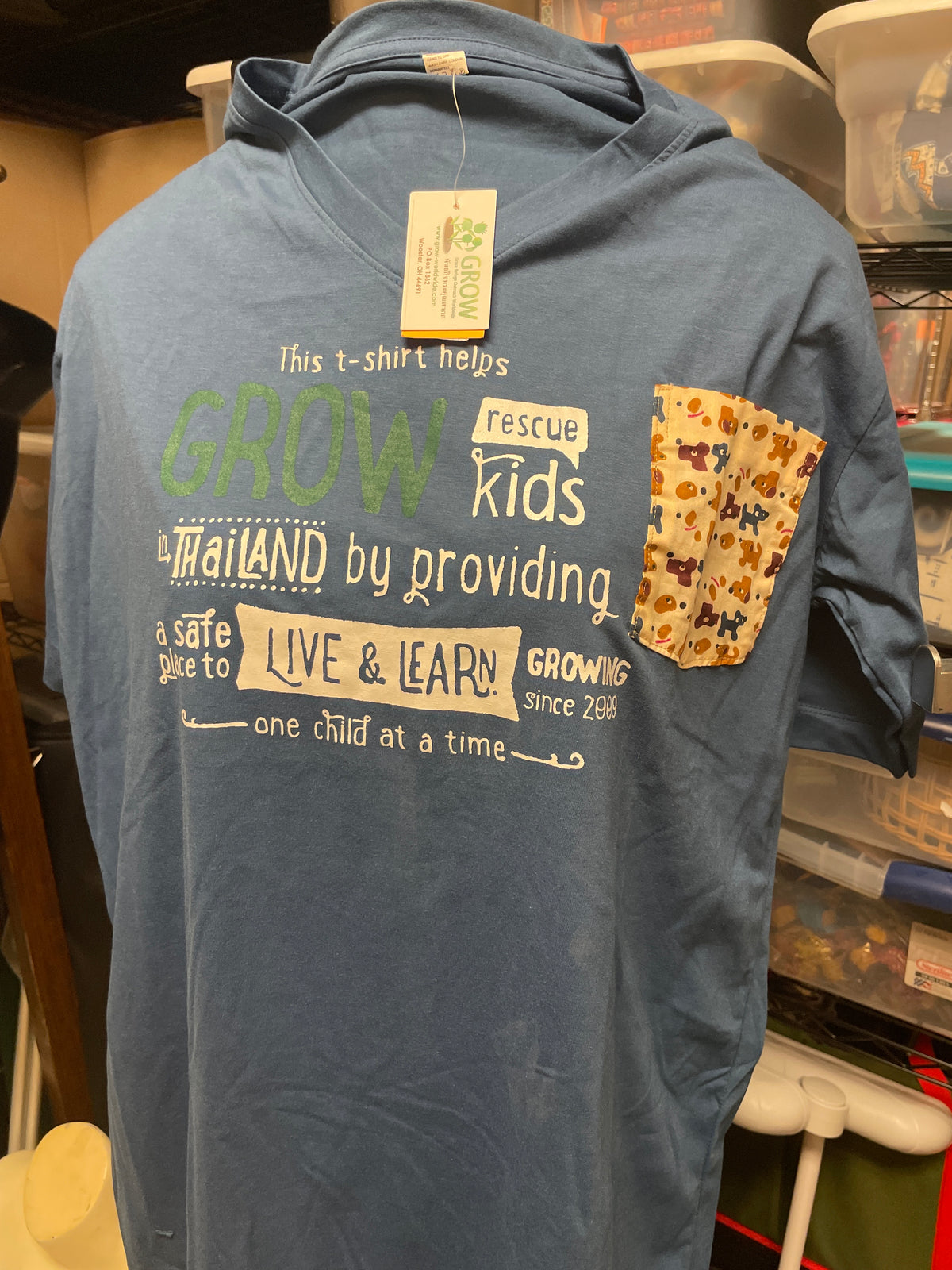 474-This t-shirt Helps GROW-Navy XL