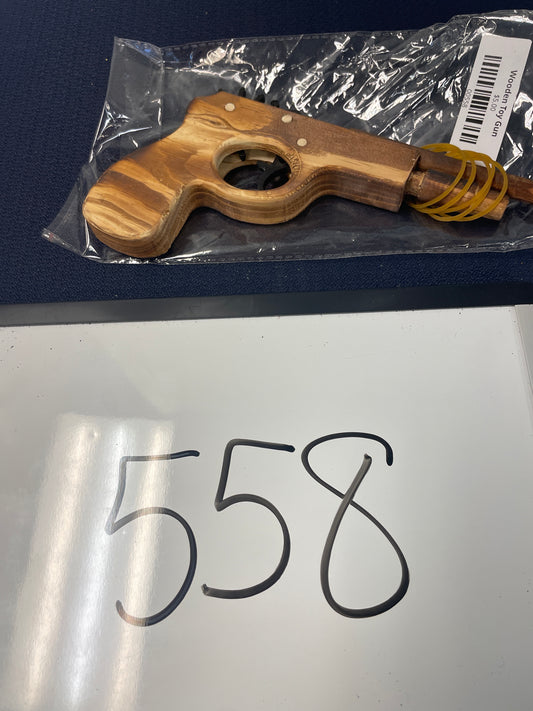 558-Wooden Toy Gun /Rubber Band Shooter