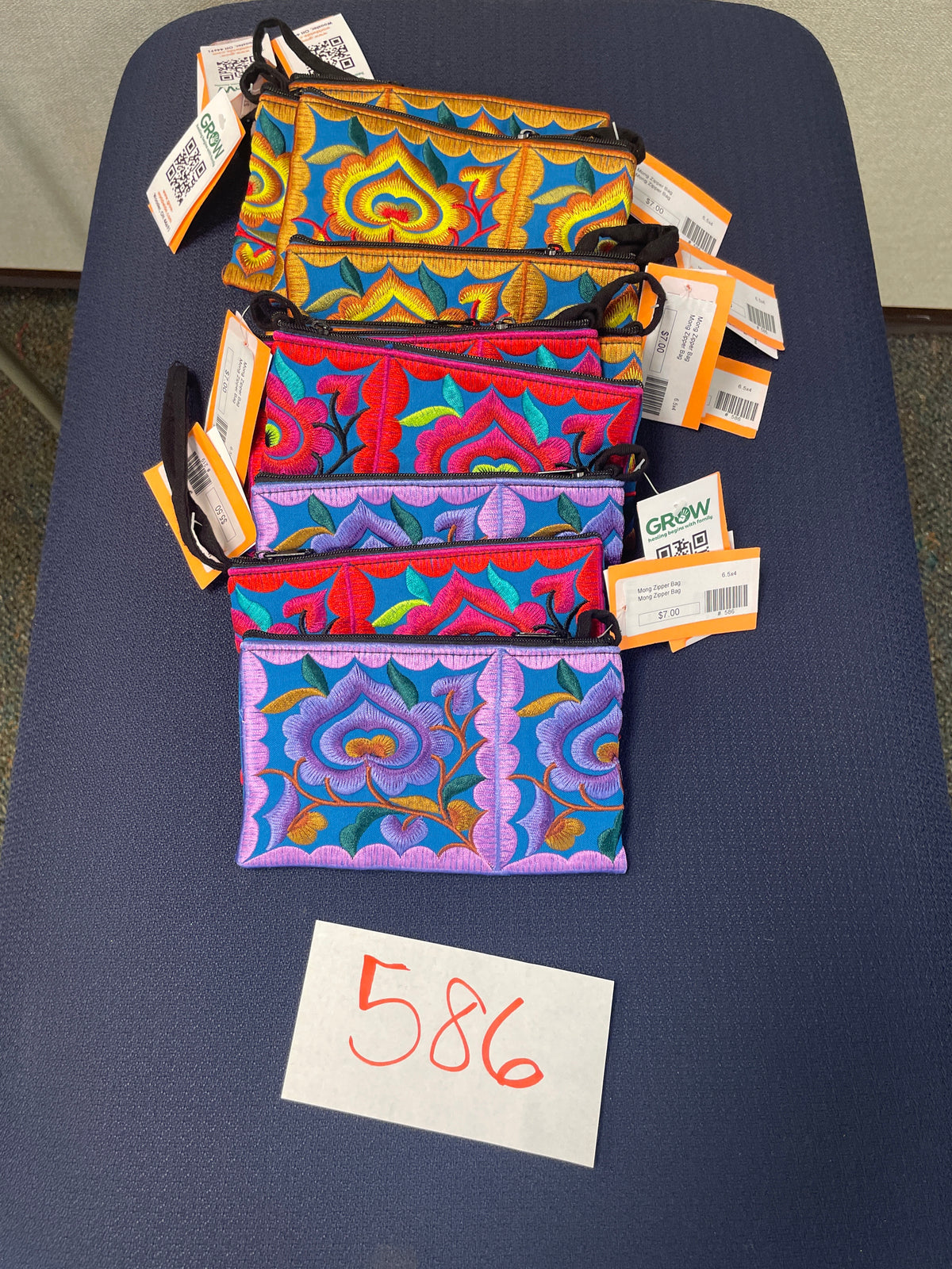 586-Mong Zipper Bag-6.5x4