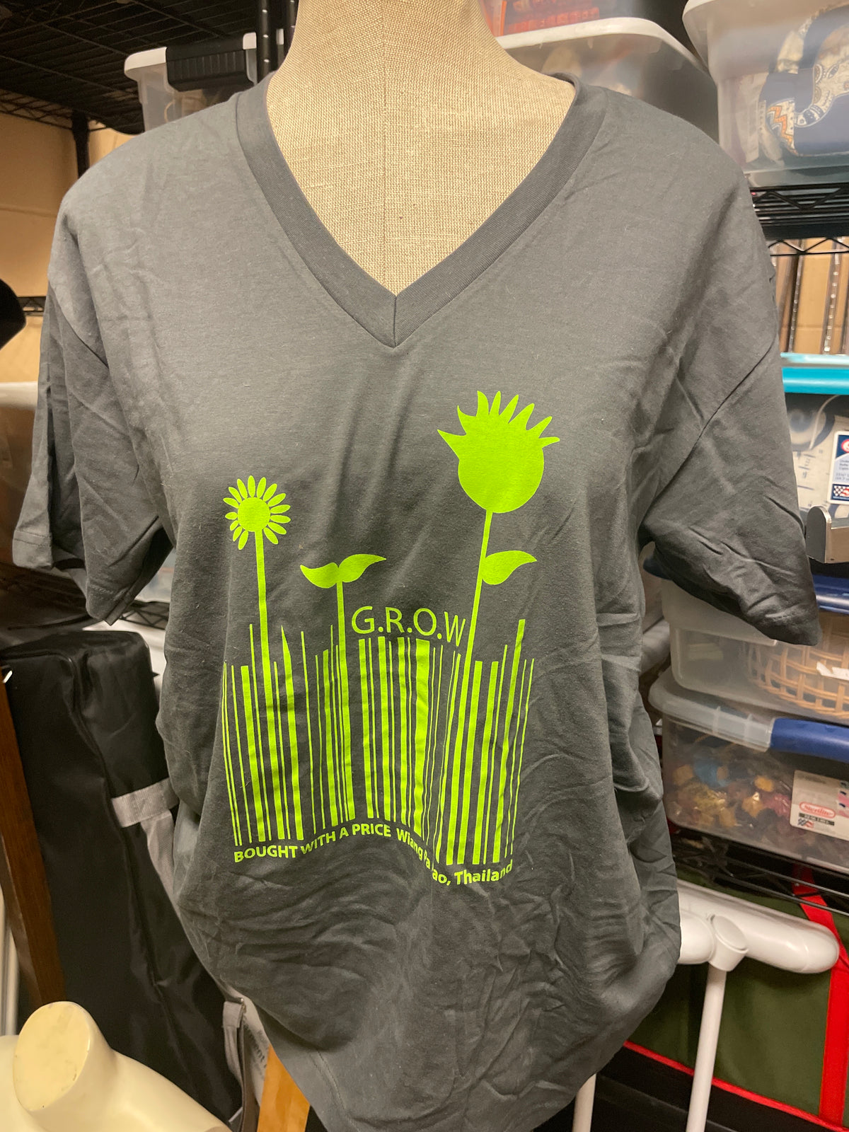 703-Barcode Bought w a Price v-neck