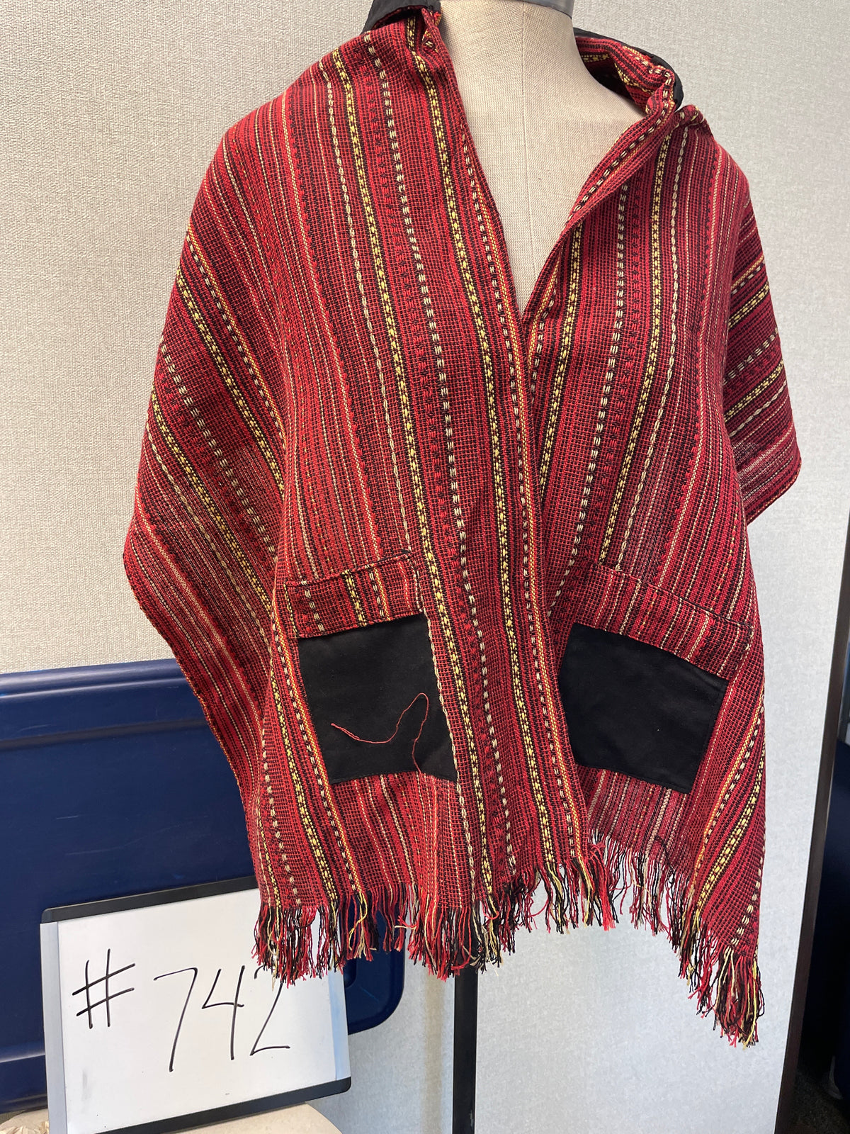 742-Woven Wrap with Hood