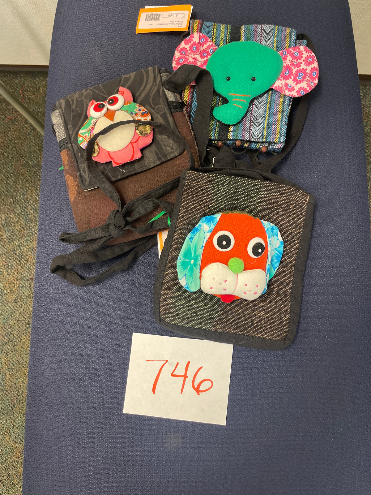 746-Stuffed Animal Embellished Bag