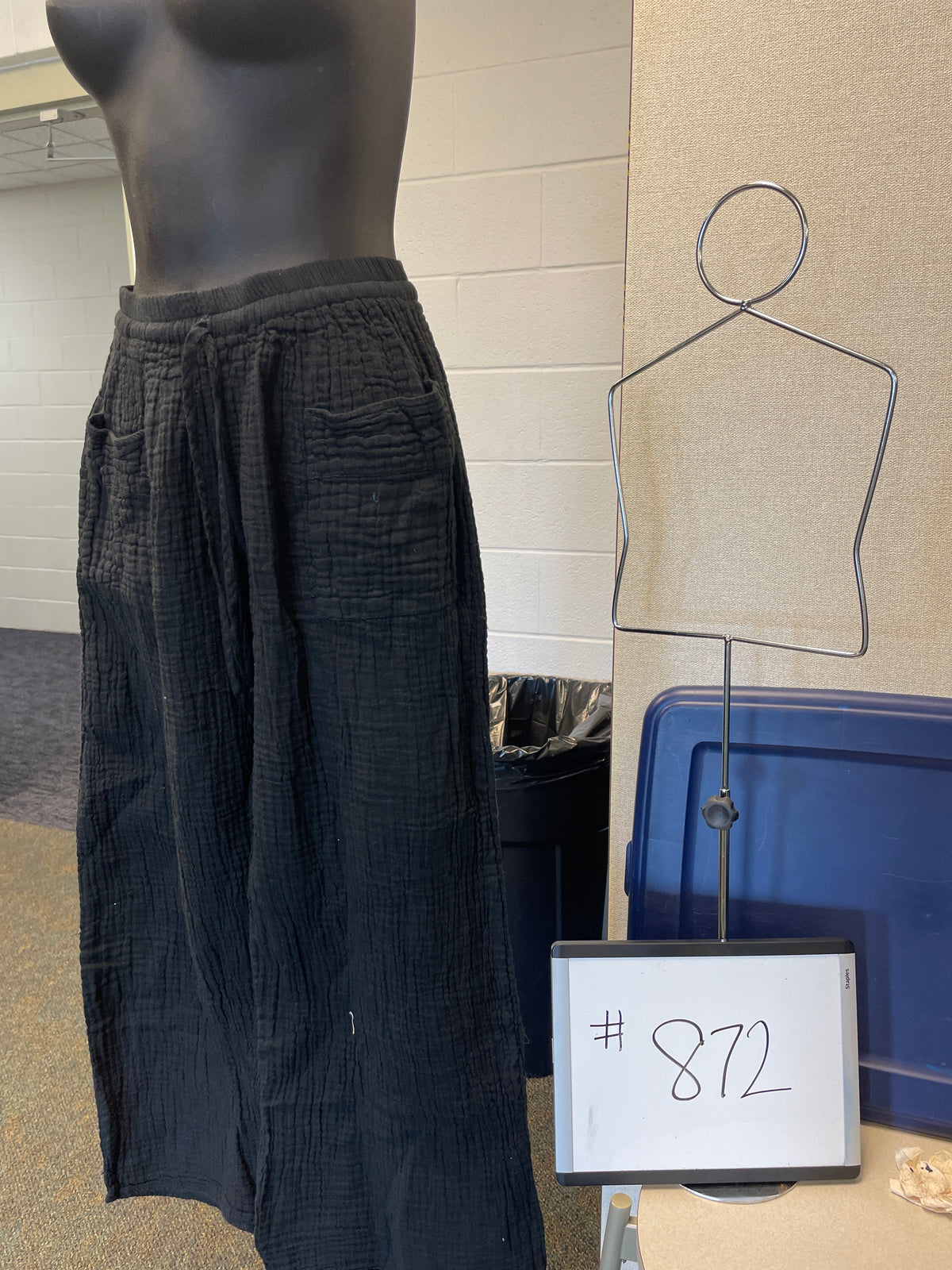 872-Tawai Cotton Wide Leg Pant w/Drawstring