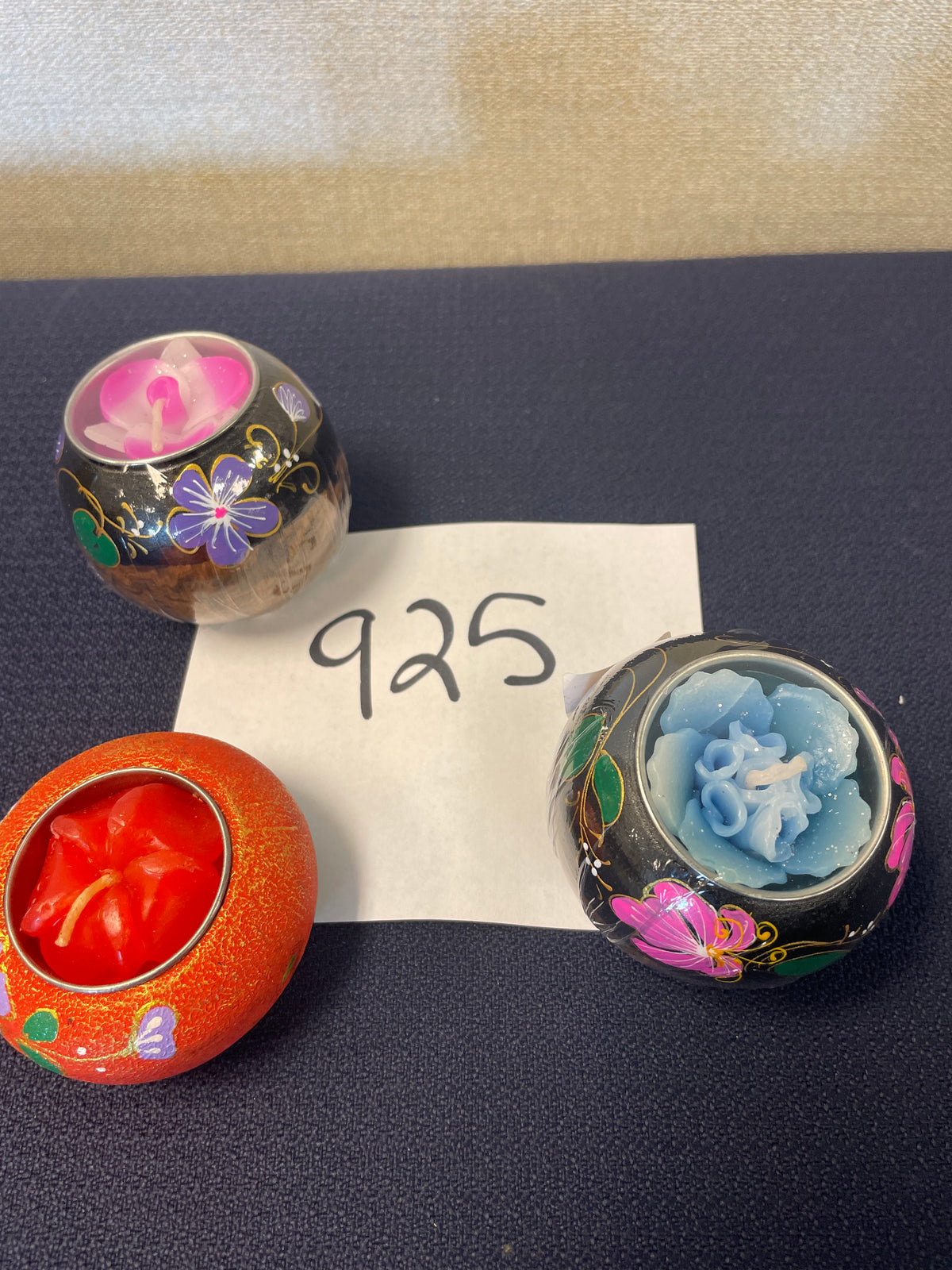 925-Painted Candle Holder w...small