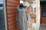 Cotton Tunic Long-sleeved Hoodie-Brown