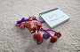 Key Chain w Dangly Pompoms-unicorn