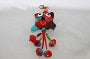 410-Key Chain w dangly pompoms-cat/dog