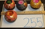 255-Painted Candle Holder w Candle