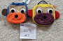 309-Small Monkey Zipper Bag w Strap 5x4.5
