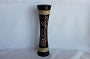 Vase Concave Roped dark brown 12"